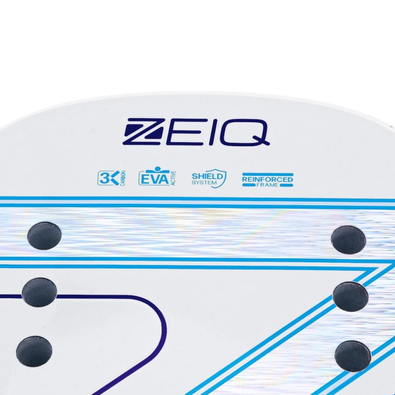 Raquete de Beach Tennis Zeiq Light Leo Branco 3K | Centauro