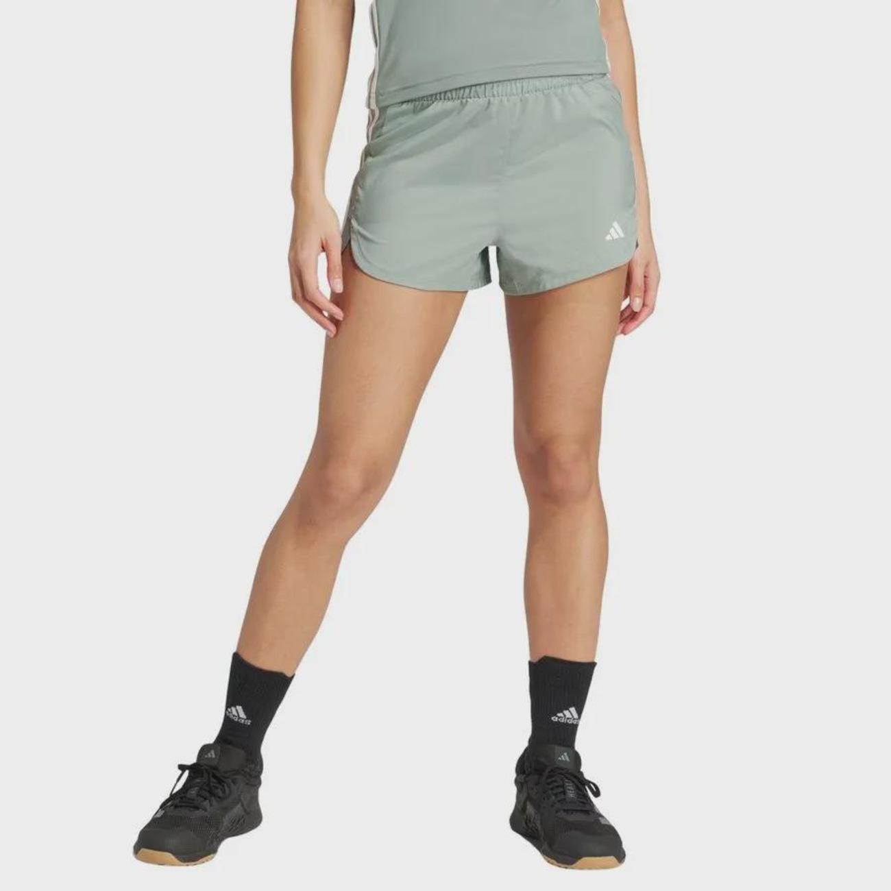 Shorts adidas Pacer 3 Listras 5In Feminino | Centauro