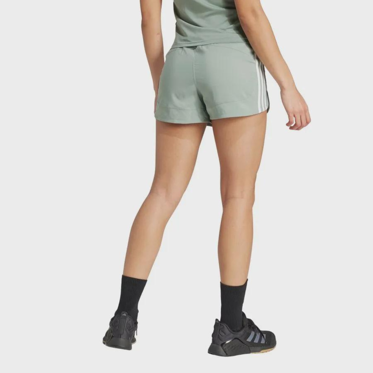 Shorts adidas Pacer 3 Listras 5In Feminino | Centauro