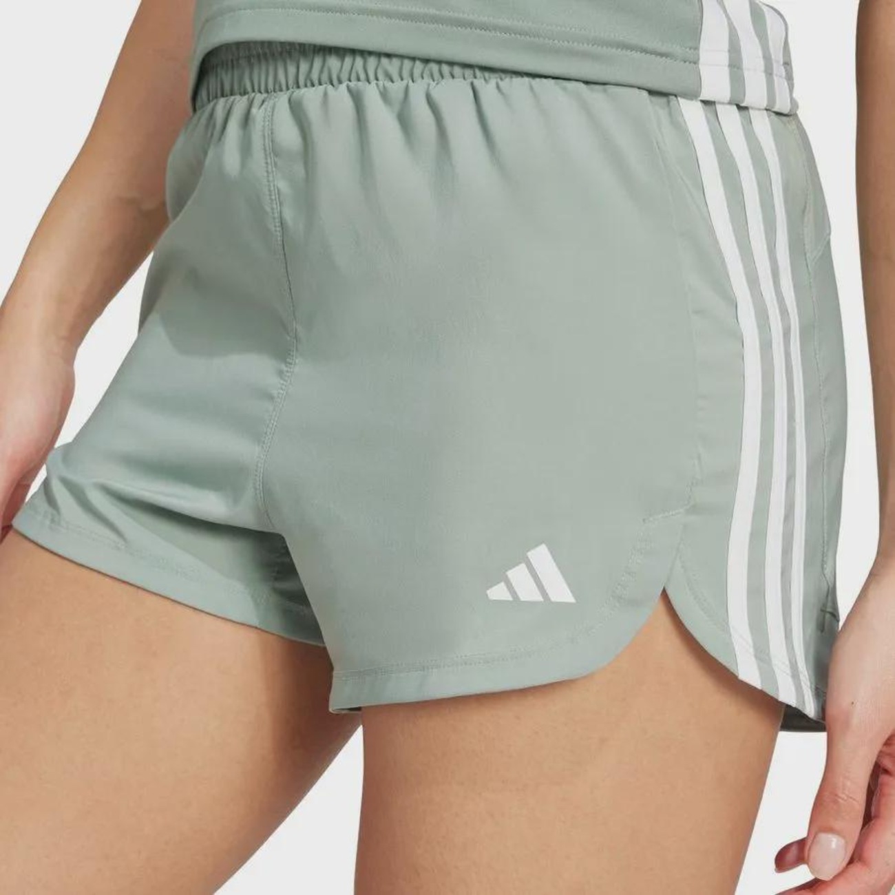 Shorts adidas Pacer 3 Listras 5In Feminino | Centauro