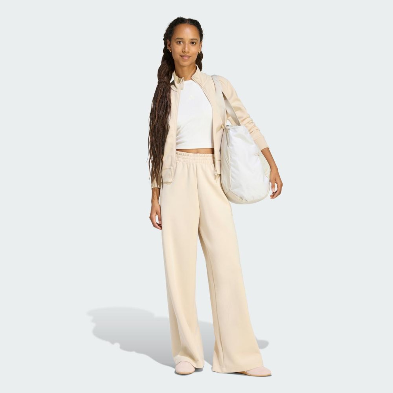 Calça de Modelagem Reta adidas Soft Lux Feminina | Centauro