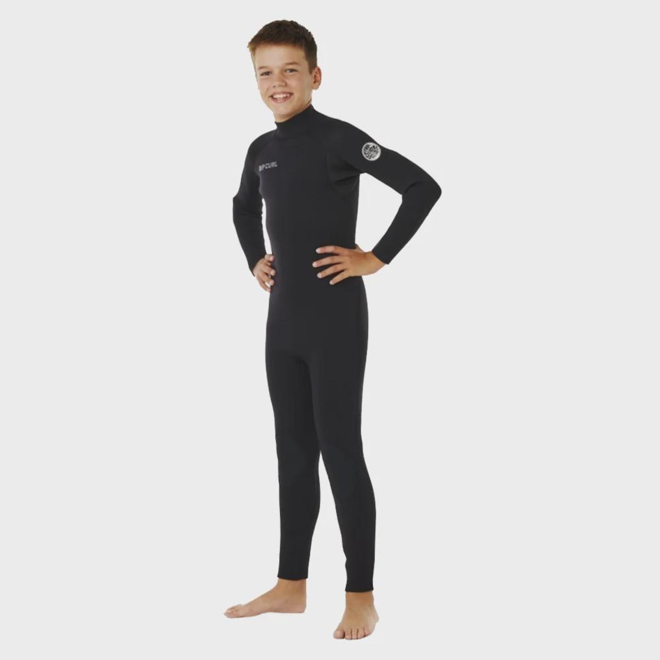 Rest&Recreation ロンティー Long John Rip Curl Back Zip Black Juvenil Trad 3/2mm | Centauro
