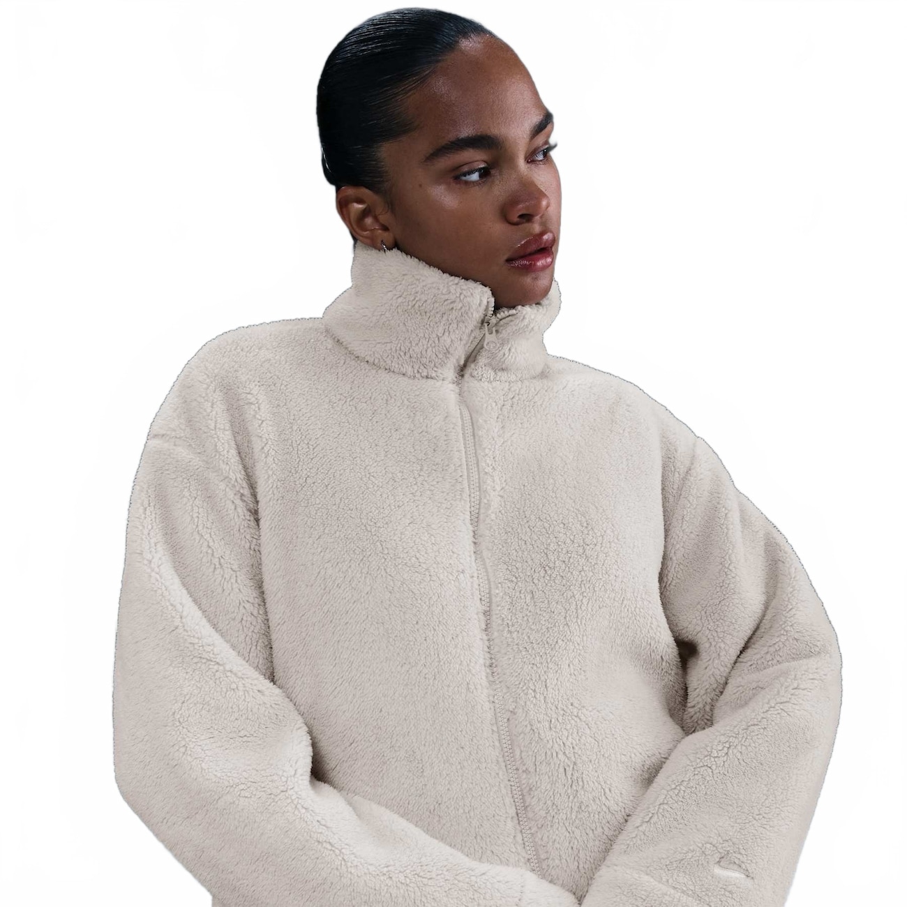 Jaqueta Nike Sportswear Essential Sherpa Oversized Feminina | Centauro