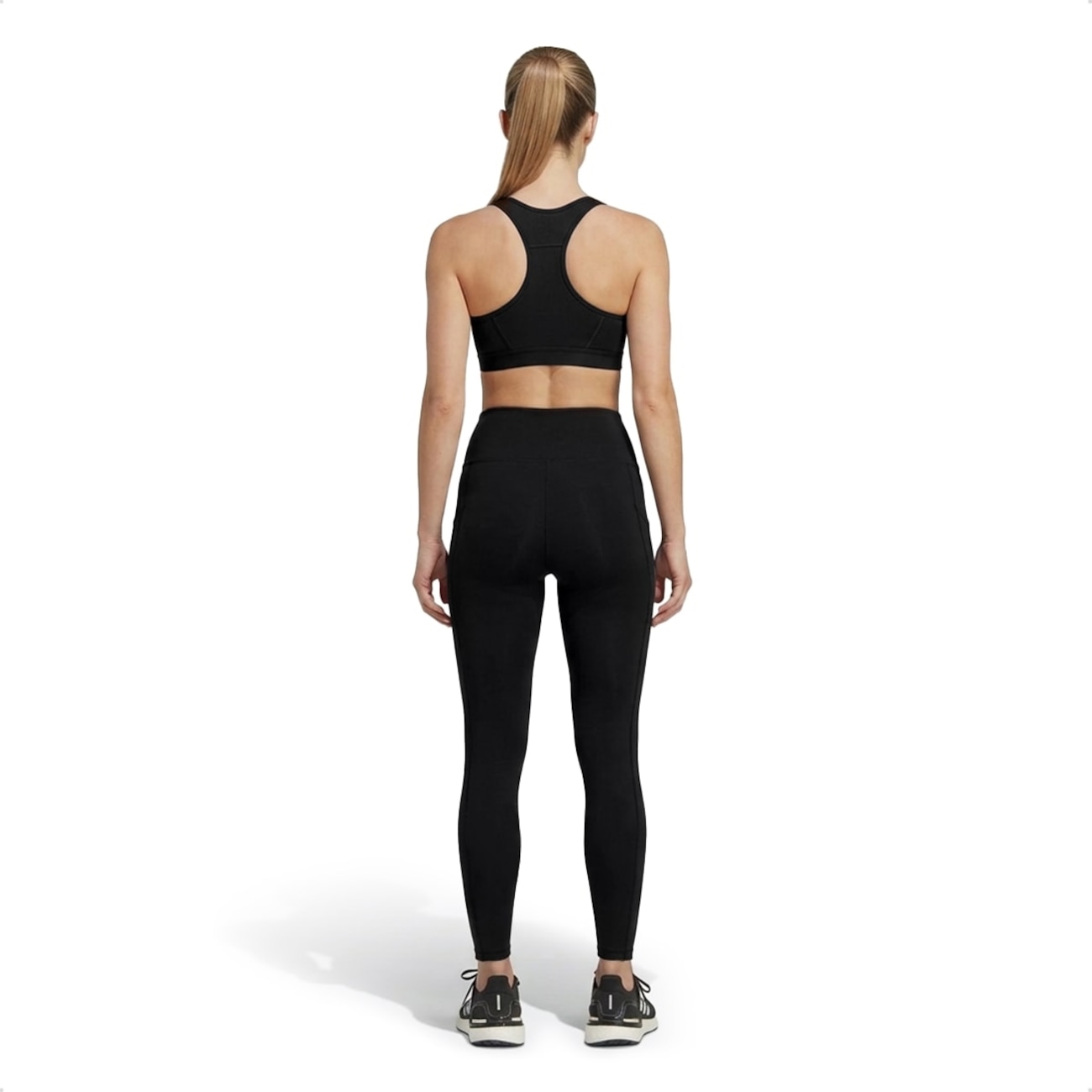 Calça Legging adidas Três Listras com Bolso Feminina | Centauro