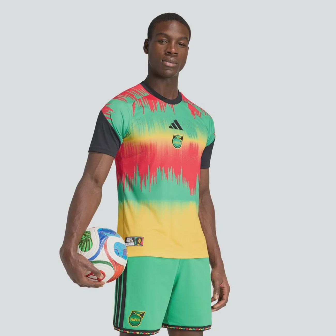 Camisa Jamaica adidas Pré-Jogo I 2026 - Masculina em Promoção