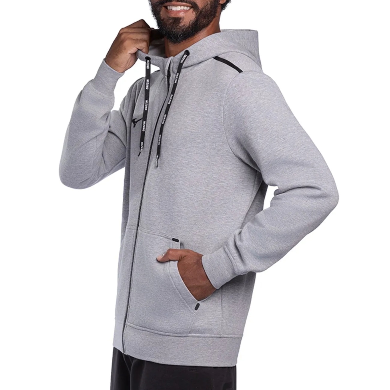 lemohoney03　0916 Moletom Mizuno Zipper Mescla - Masculino | Centauro