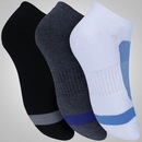 Meia Asics Contend No Show Kit com 3 pares - Adulto - Foto 2