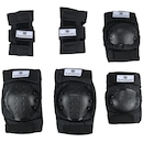 Kit Proteção Long Jump Bob Burnquist com 1 Par de: Munhequeiras + Joelheiras + Cotoveleiras - Adulto - Foto 1