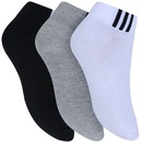 Meia adidas Ankle Low Kit Com 3 Pares - Adulto - Foto 2