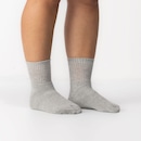 Kit 3 Pares de Meias Atoalhadas Cano Médio Tamanho 34 - 38 Casual Oxer Adulto - Foto 5