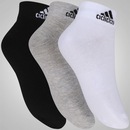 Kit de Meias adidas Ankle MID com 3 Pares - Adulto - Foto 2