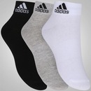 Kit de Meias adidas Ankle MID com 3 Pares - Adulto - Foto 3