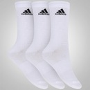 Kit de Meias adidas Crew Thin com 3 Pares - Adulto - Foto 1