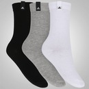 Kit de Meias adidas Crew Tag com 3 pares - Adulto - Foto 1