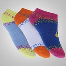 Kit de Meia Asics Splatter - Infantil - Foto 1