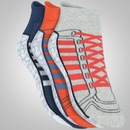Kit de Meias adidas Ankle com 3 Pares - Infantil - Foto 3