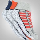 Kit de Meias adidas Ankle com 3 Pares - Infantil - Foto 1