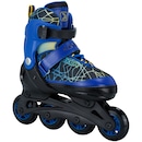 Kit Patins Oxer Joy: Patins Ajustável + 2 Joelheiras + 2 Cotoveleiras + 2 Munhequeiras - Adulto - Foto 3