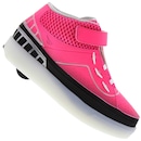 Tênis de Led com Rodinha Ortopé Zip Max Estica e Puxa Feminino - Infantil - Foto 2