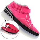 Tênis de Led com Rodinha Ortopé Zip Max Estica e Puxa Feminino - Infantil - Foto 1