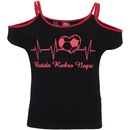 Camiseta do Flamengo Beat Feminina - Infantil - Foto 1