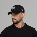 Boné Aba Curva New Era 920 New York Yankees ST Pastels Preto - Strapback - Adulto - Foto 2