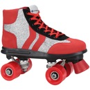 Patins 4 Rodas Retrô Oxer Glitter Silver - Quad - Adulto - Foto 1