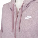 Jaqueta de Moletom com Capuz Nike Sportswear Hoodie FZ FLC - Feminina - Foto 3