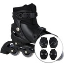 Kit Patins Spin Roller: Patins Ajustável + 2 Joelheiras + 2 Cotoveleiras - Infantil - Foto 1