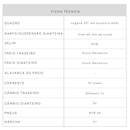 Mountain Bike South Bike Legend Pro - Aro 29 - Freio a Disco Mecânico - Câmbio Shimano - 21 Marchas - Foto 10