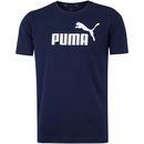 Camiseta Puma Manga Curta Essentials Logo - Masculina - Foto 1