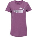 Camiseta Puma Elevated Essentials Logo Heather - Feminina - Foto 1