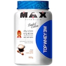Top Whey 3W Max Titanium - Café com Leite - 900g - Foto 1