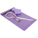 Kit de Yoga e Pilates Mor com Colchonete + Cinto + 2 Blocos em EVA - Foto 1