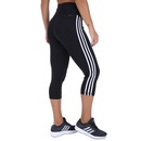 Calça Capri adidas D2M 3 Stripes Tight - Feminina - Foto 3