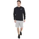 Blusão de Moletom Nike Sportswear Crew Fleece Club - Masculino - Foto 4