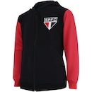 Jaqueta de Moletom do São Paulo com Capuz Logo - Infantil - Foto 3