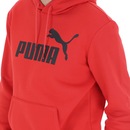 Blusão de Moletom com Capuz Puma Ess Hoody FL Big Logo - Masculino - Foto 4