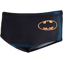 Conjunto Camiseta Manga Longa com Proteção Solar UV e Sunga Liga da Justiça Batman - Infantil - Foto 6