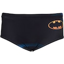 Conjunto Camiseta Manga Longa com Proteção Solar UV e Sunga Liga da Justiça Batman - Infantil - Foto 8