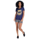 Camiseta Liga da Justiça Mulher-Maravilha Força - Feminina - Foto 4
