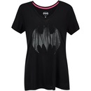 Camiseta Liga da Justiça Batman Logo - Feminina - Foto 1