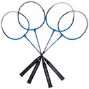 Kit de Badminton Adams Titanium 80 Contender - 4 Raquetes, 2 Petecas, 1 Rede e 1 Raqueteira - Foto 2