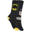 Kit de Meias Cano Alto Liga da Justiça Batman com 2 Pares - 27 a 30 - Infantil - Foto 1