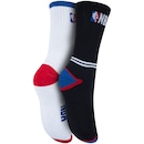 Kit de Meias Cano Alto NBA Logo com 2 Pares - 39 a 43 - Adulto - Foto 3