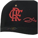 Boné Aba Curva do Flamengo Zico Supercap CRF Silk - Snapback - Trucker - Adulto - Foto 4