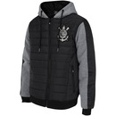 Jaqueta de Moletom do Corinthians Padding com Capuz - Masculina - Foto 3