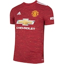 Camisa Manchester United I adidas 20/21 - Masculina - Foto 3