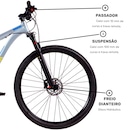 Mountain Bike Caloi Atacama - Aro 29 - Freio Disco Hidráulico - Câmbio Traseiro Shimano Altus - 27 V - Foto 5