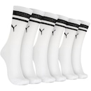 Kit de Meias Cano Médio Puma Esportiva com 3 Pares - 39 a 43 - Adulto - Foto 1